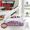 Mueller The Real Original Pro Chopper since 2013 Vegetable Chopper Mandoline Slicer, 8 Blade Food Veggie Chopper Onion Vegetable Cutter with Container, Kitchen Gadgets & Essentials, (10 in 1)